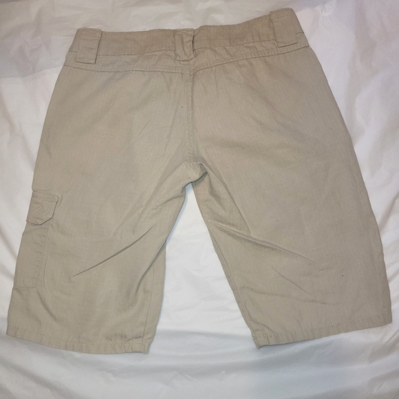 Bebop Size 9 Beige Wide Leg Cargo Bermuda Shorts/Capris - Picture 6 of 16